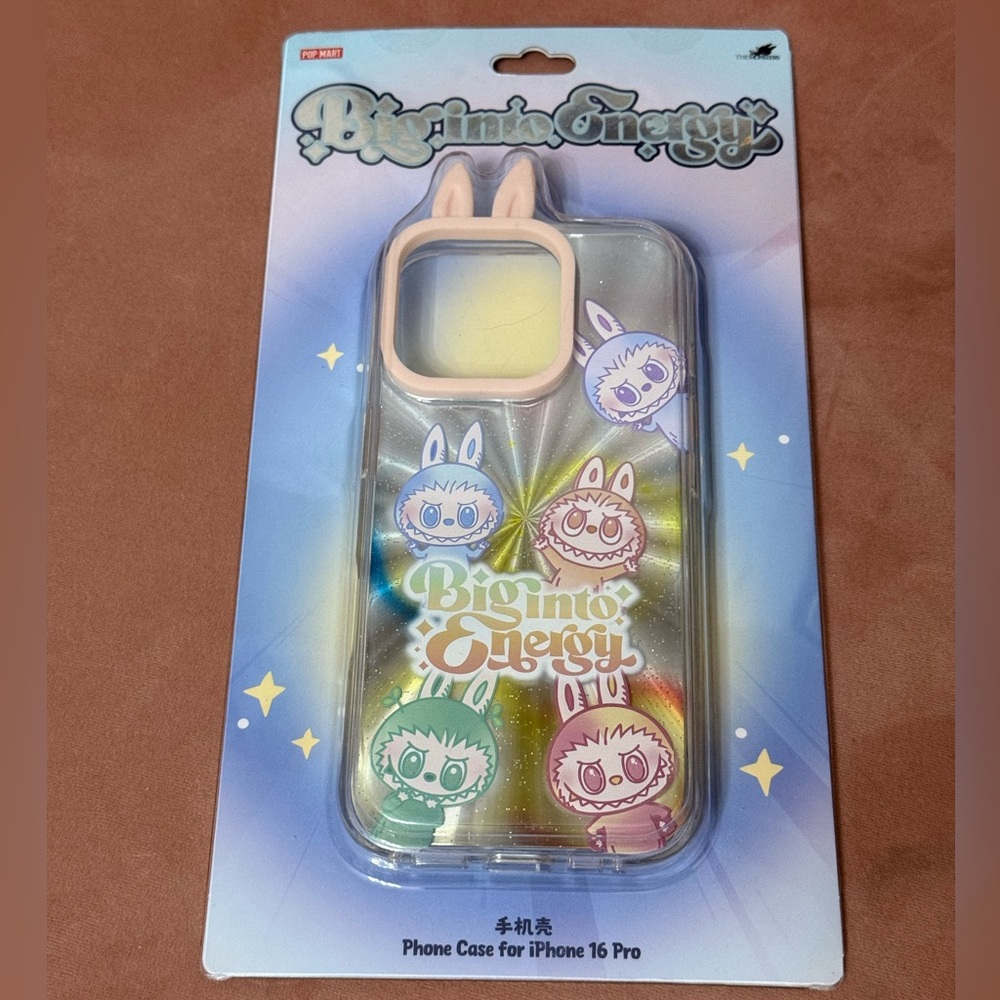 POP MART The Monsters Labubu Big Into Energy phone case iPhone 16 Pro
